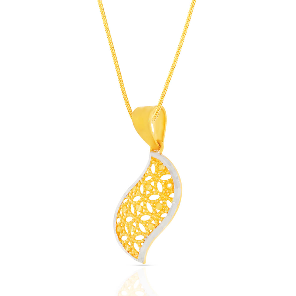 Modern Swirl Gold Pendant Set