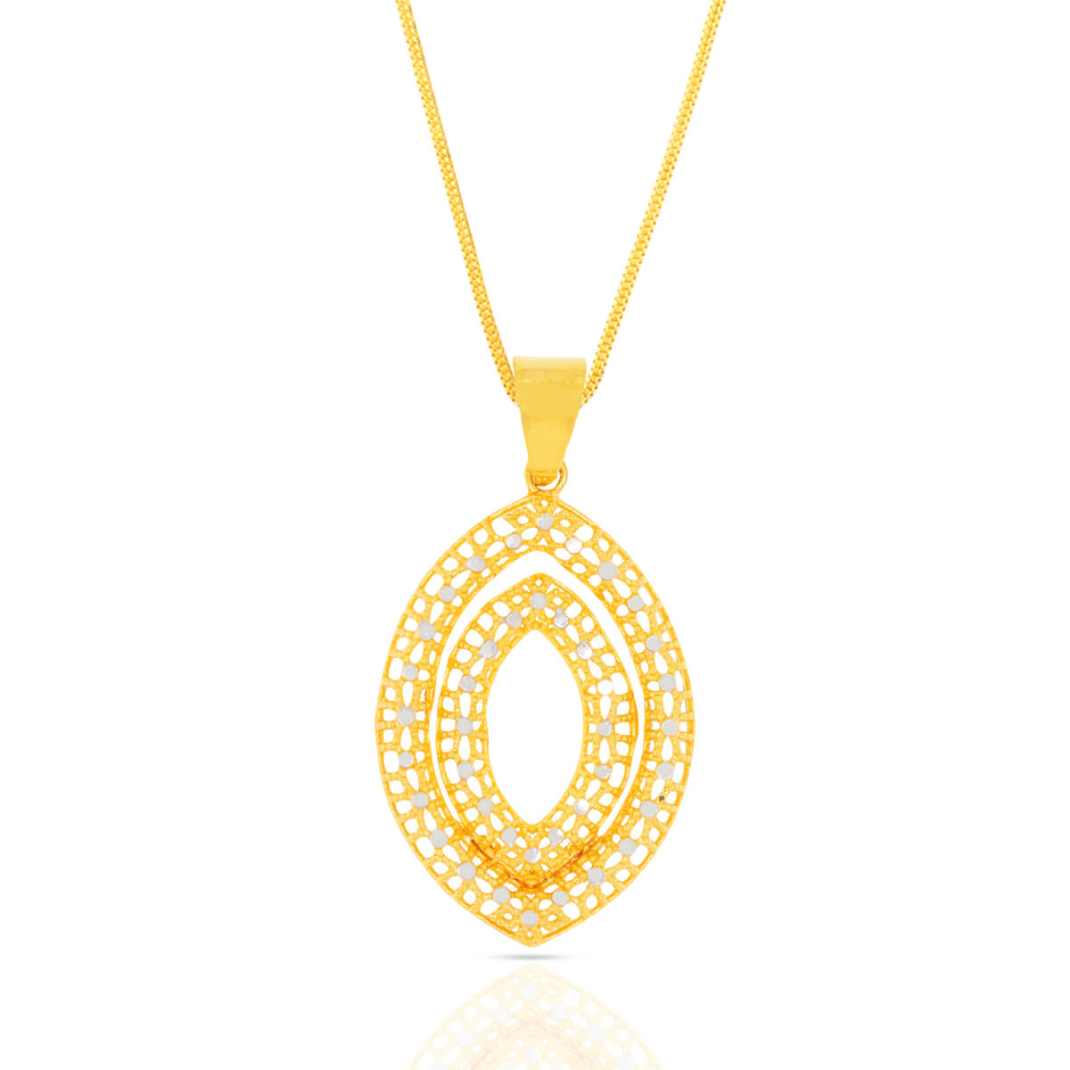 Captivating Shine Gold Pendant Set
