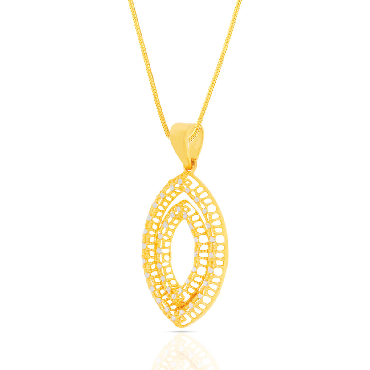 Captivating Shine Gold Pendant Set