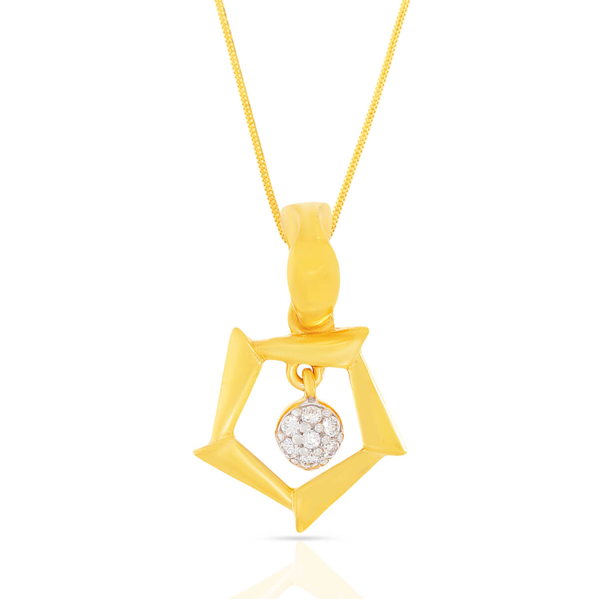 Modern Flair Gold Pendant Set