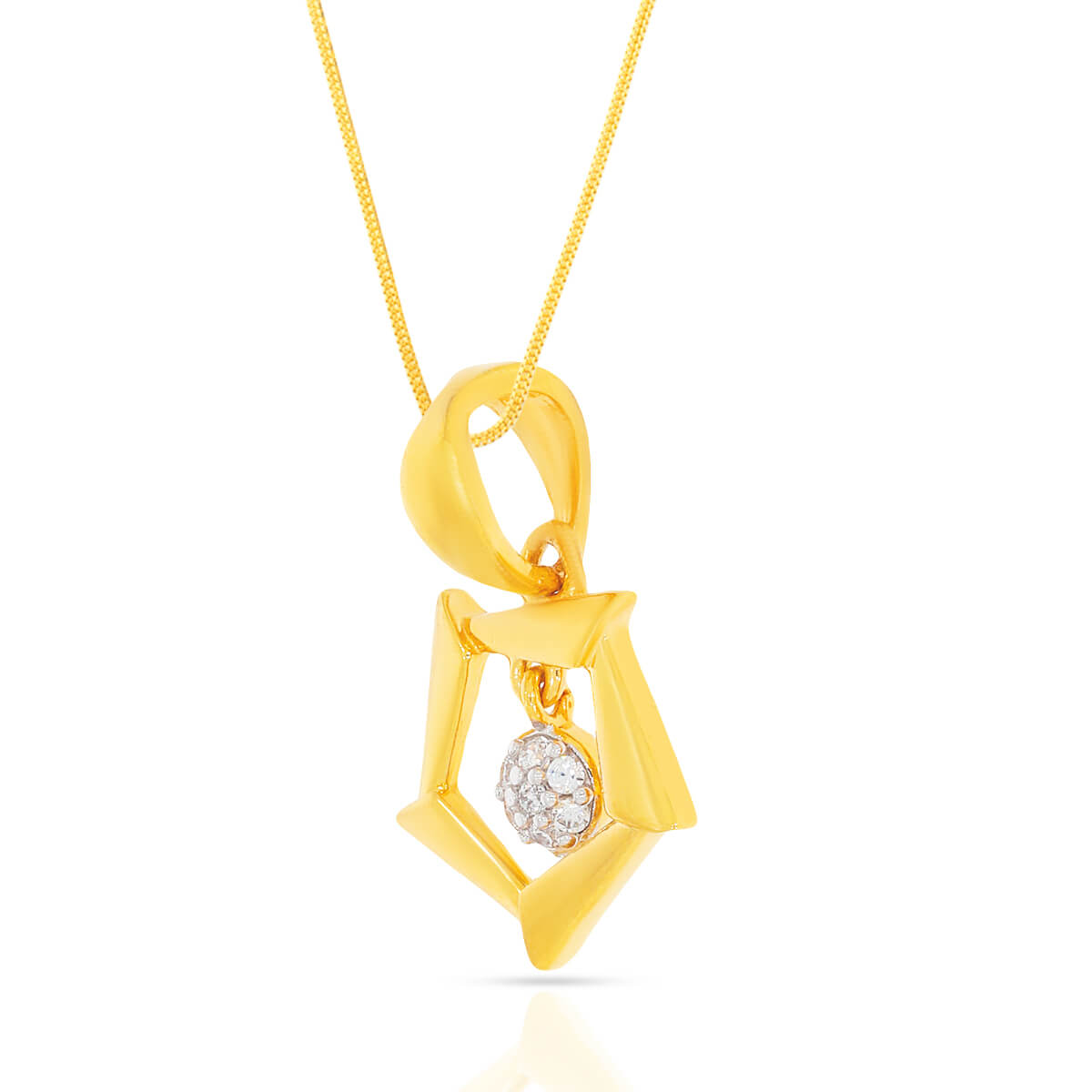 Modern Flair Gold Pendant Set