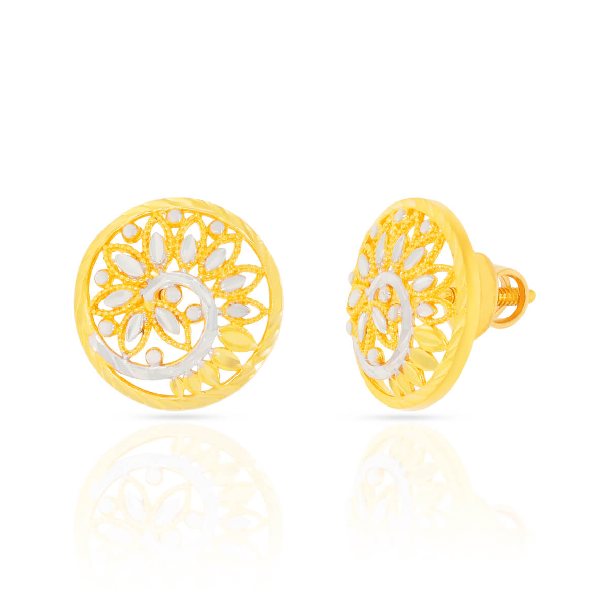Captivating Swirl Gold Pendant Set