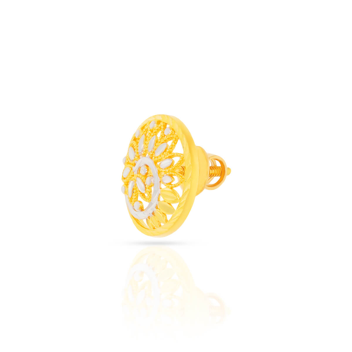 Captivating Swirl Gold Pendant Set