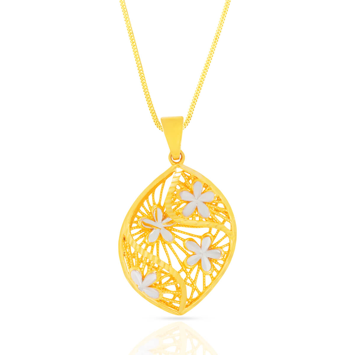 Blooming Charm Gold Pendant Set