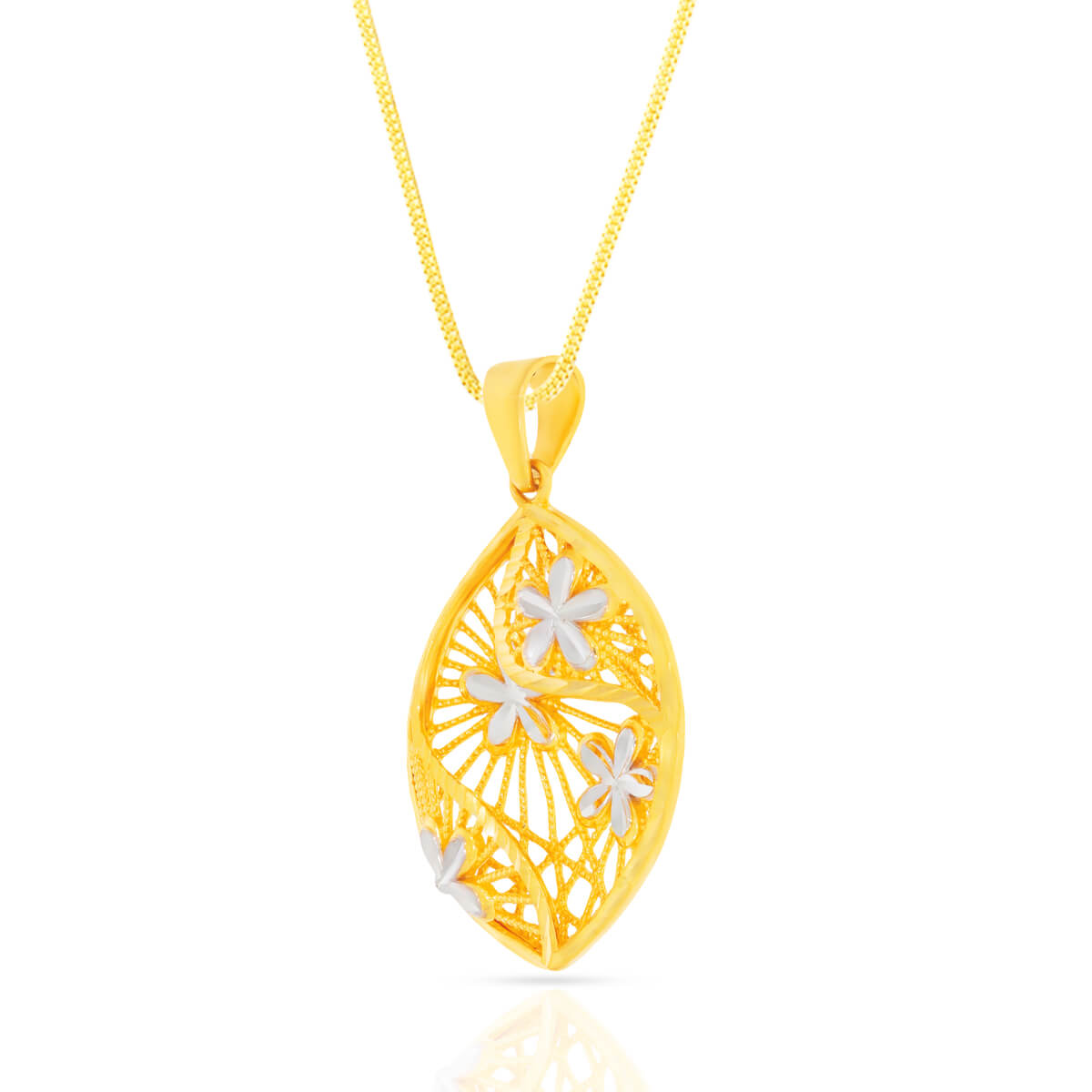 Blooming Charm Gold Pendant Set