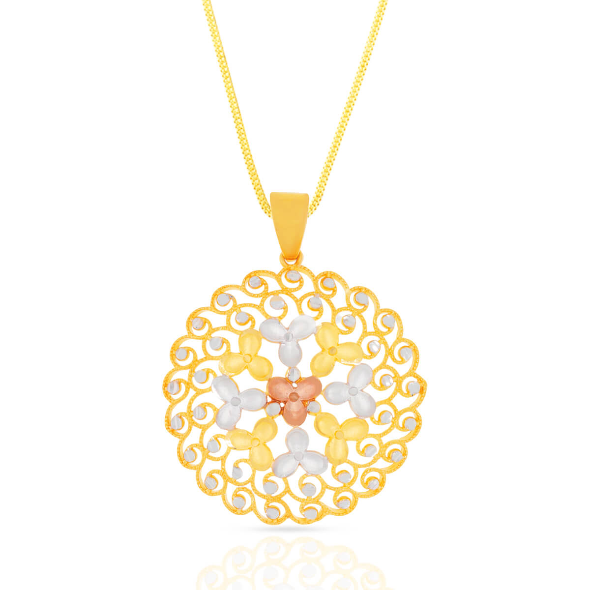 Luxurious Charm Gold Pendant Set