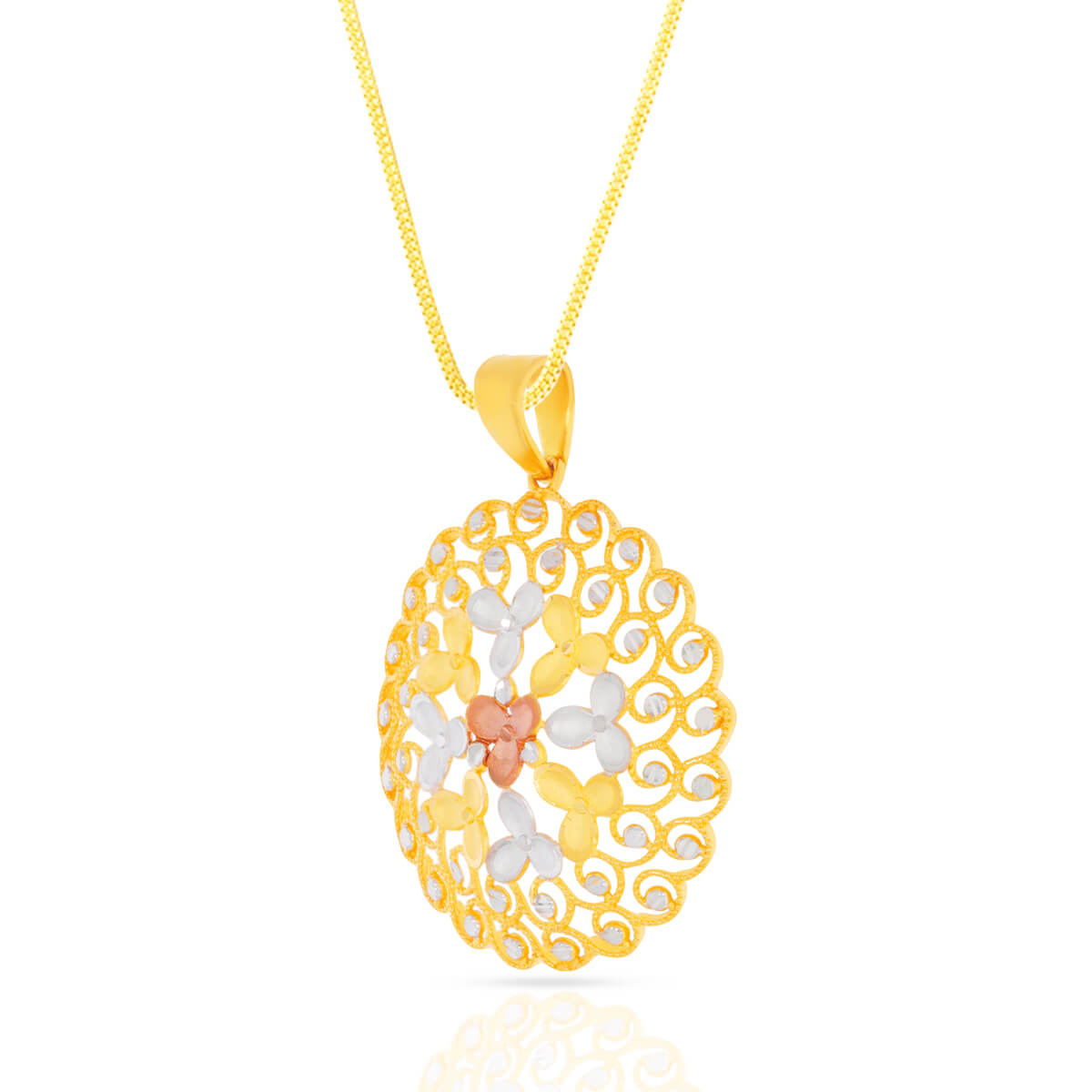 Luxurious Charm Gold Pendant Set