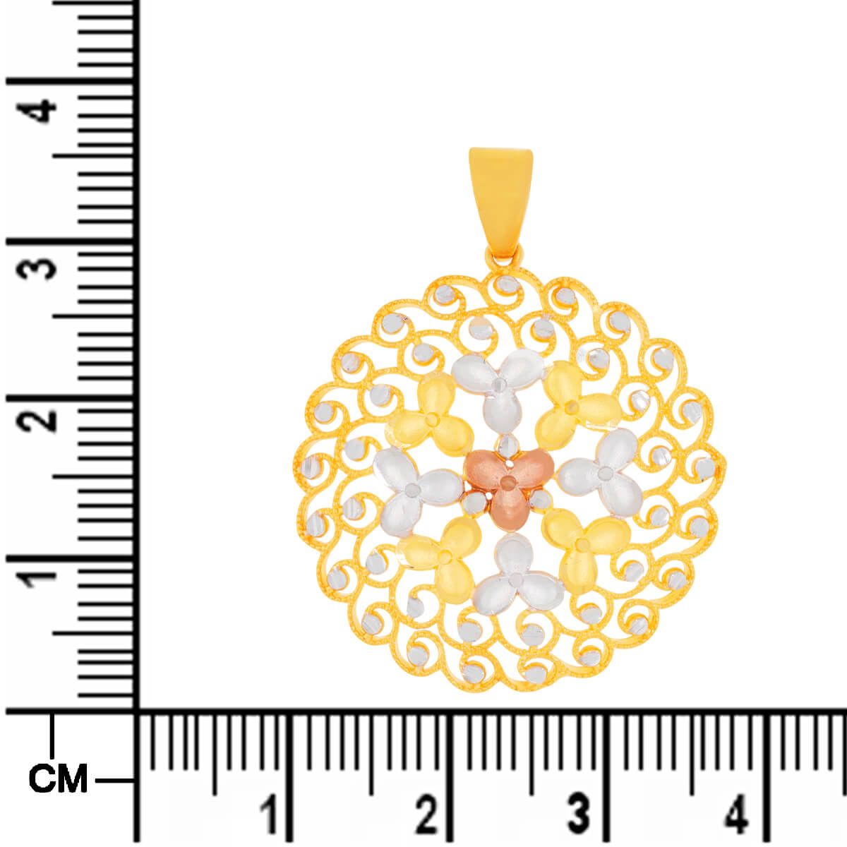 Luxurious Charm Gold Pendant Set