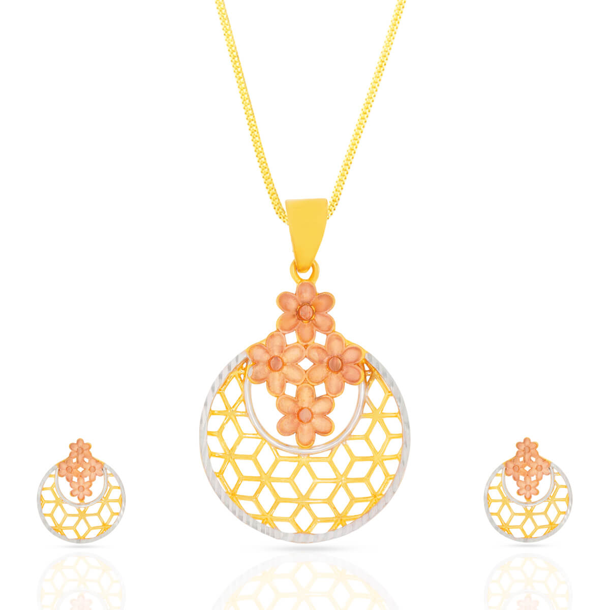 Delicate Grace Gold Pendant Set