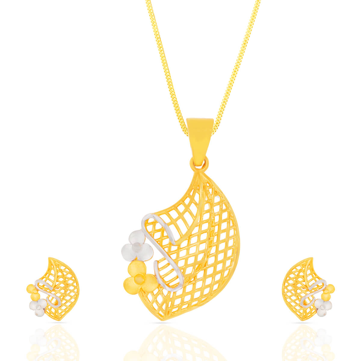Natural Glow Gold Pendant Set