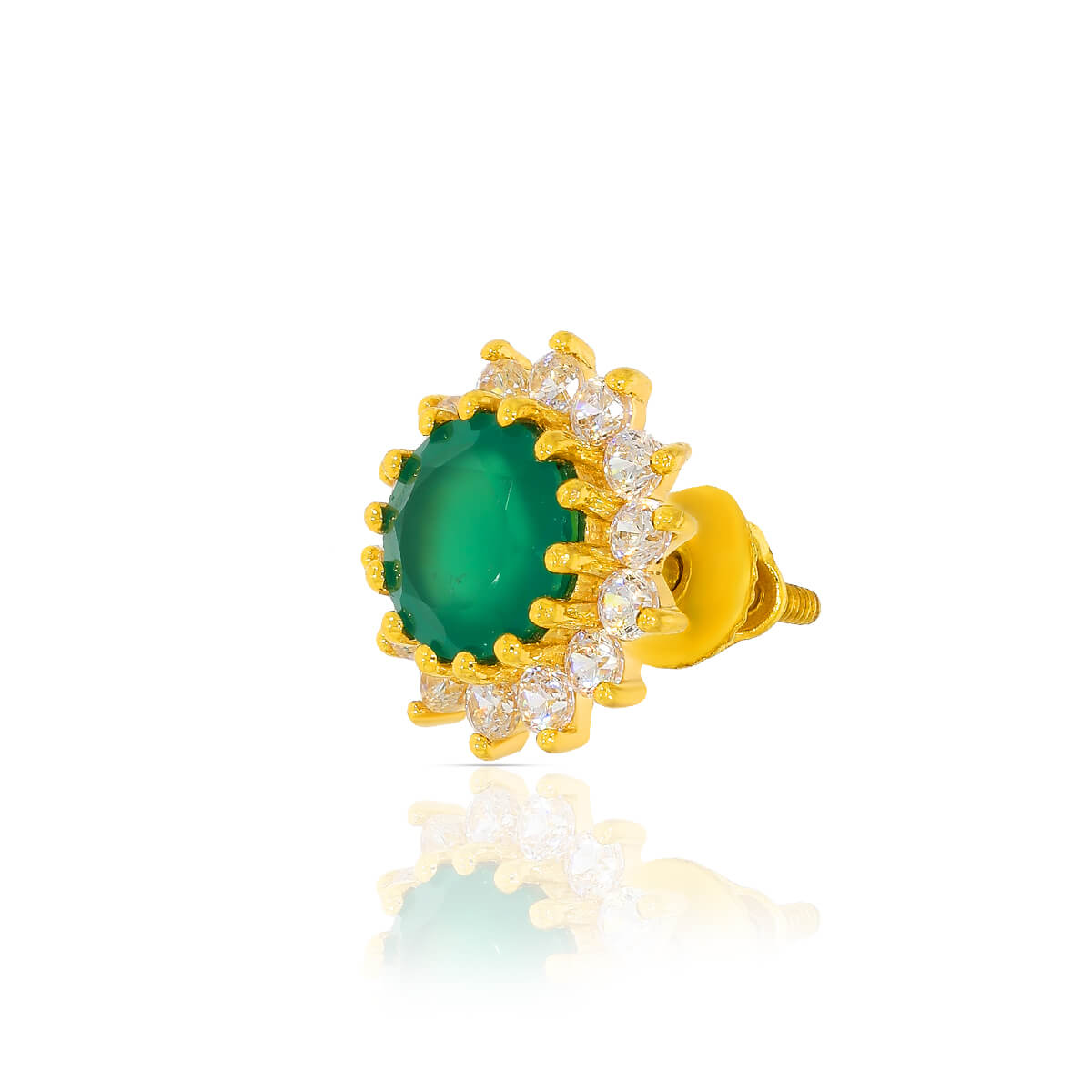Verdant Elegance Gold Pendant Set