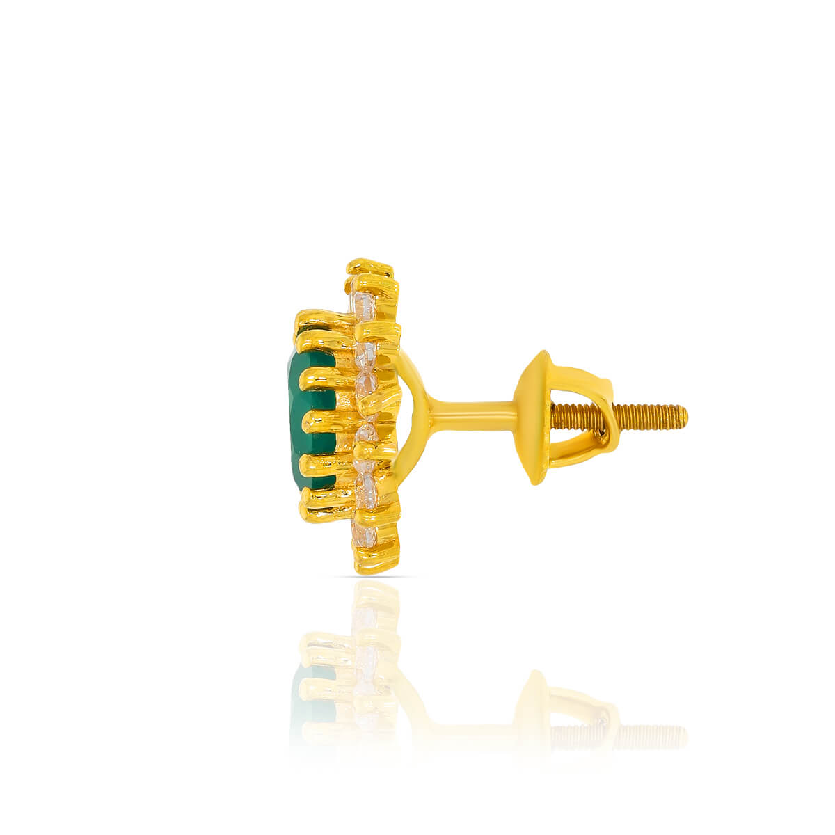Verdant Elegance Gold Pendant Set