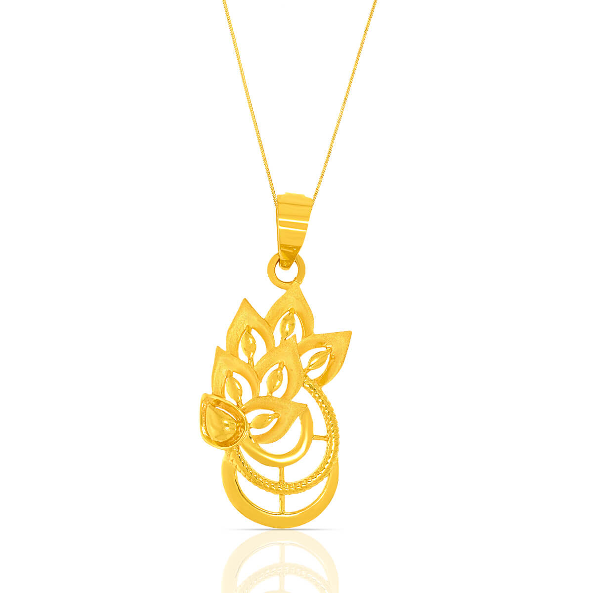 Golden Grace Cluster Gold Pendant Set