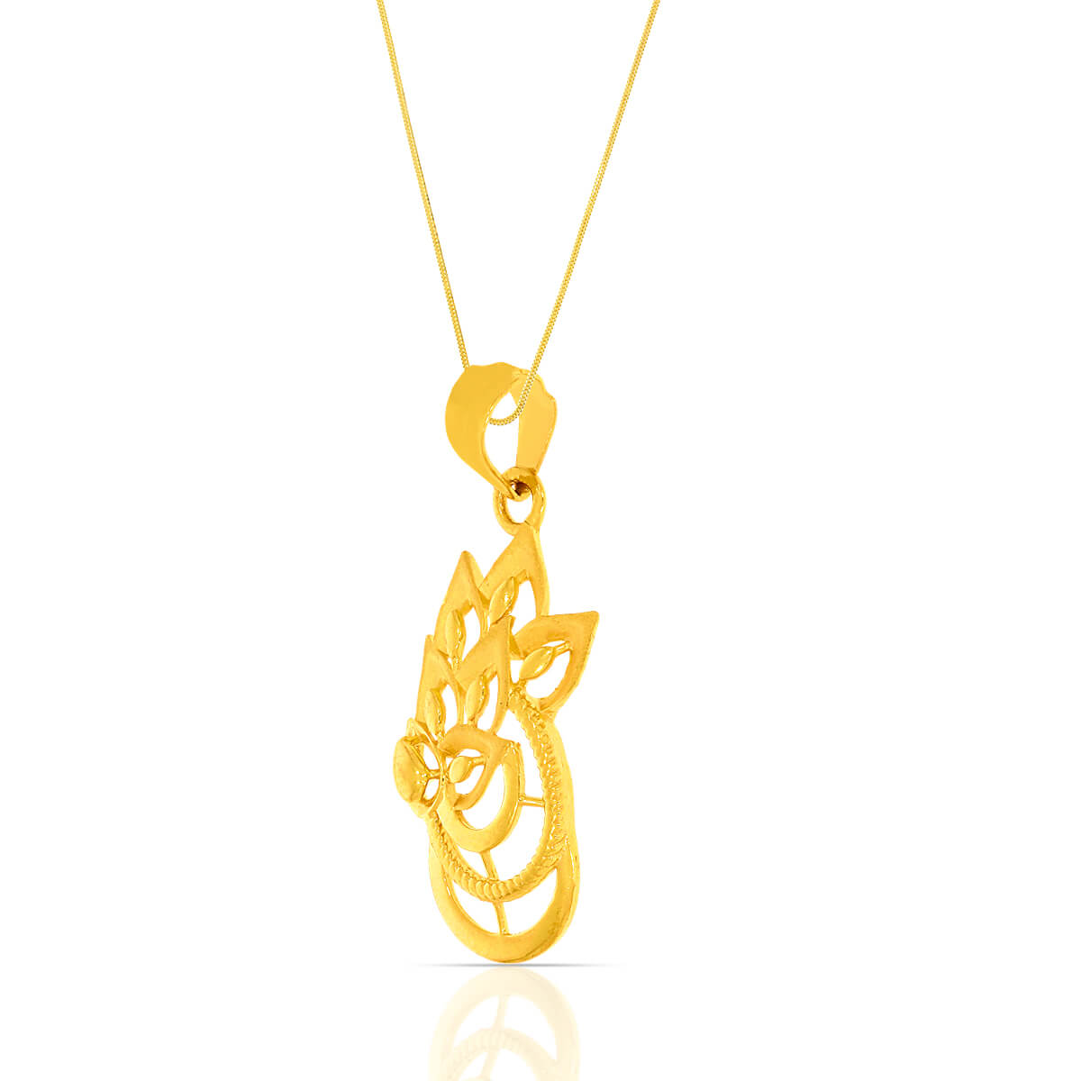 Golden Grace Cluster Gold Pendant Set