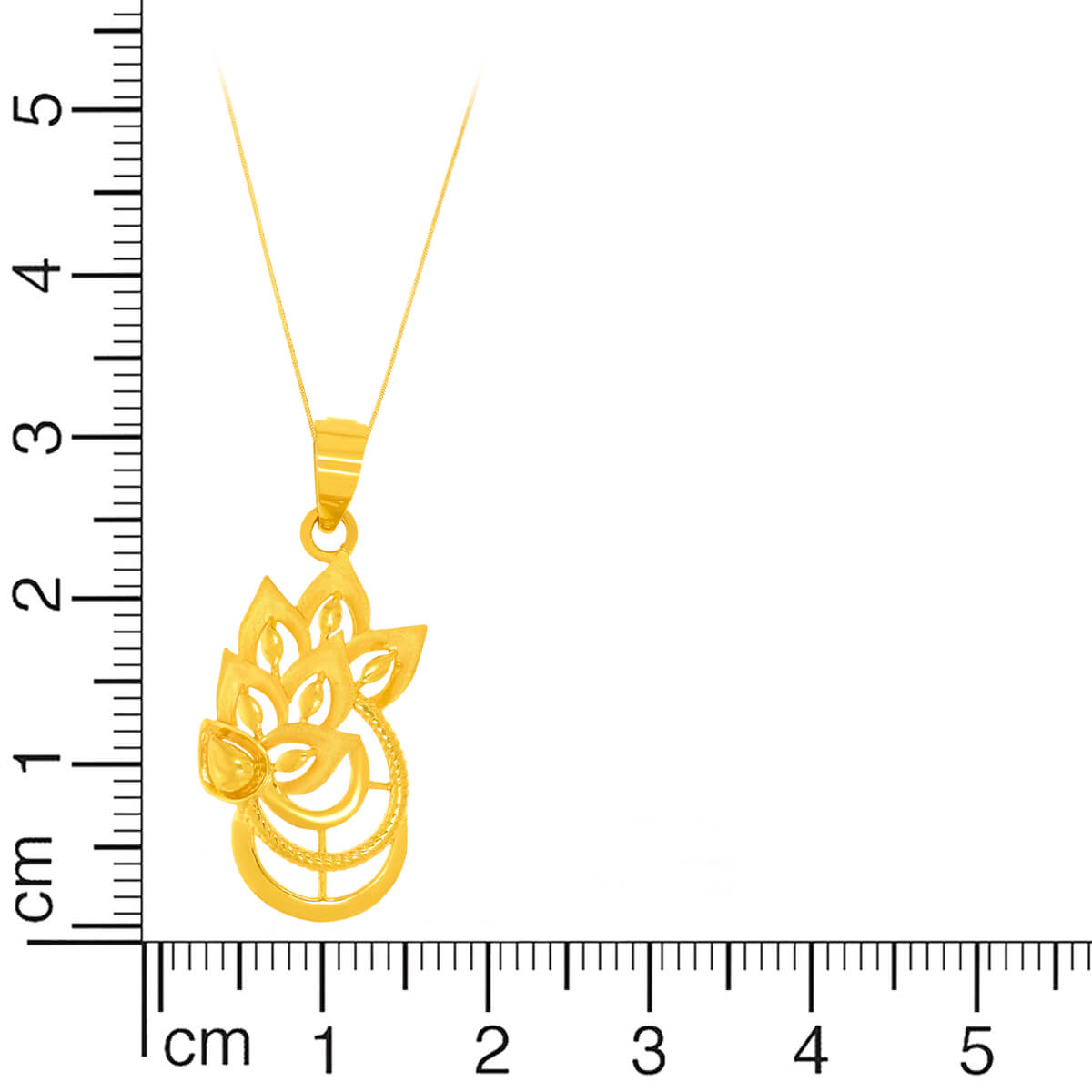 Golden Grace Cluster Gold Pendant Set
