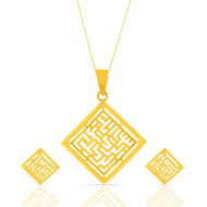 Radiance of Charm Gold Pendant Set