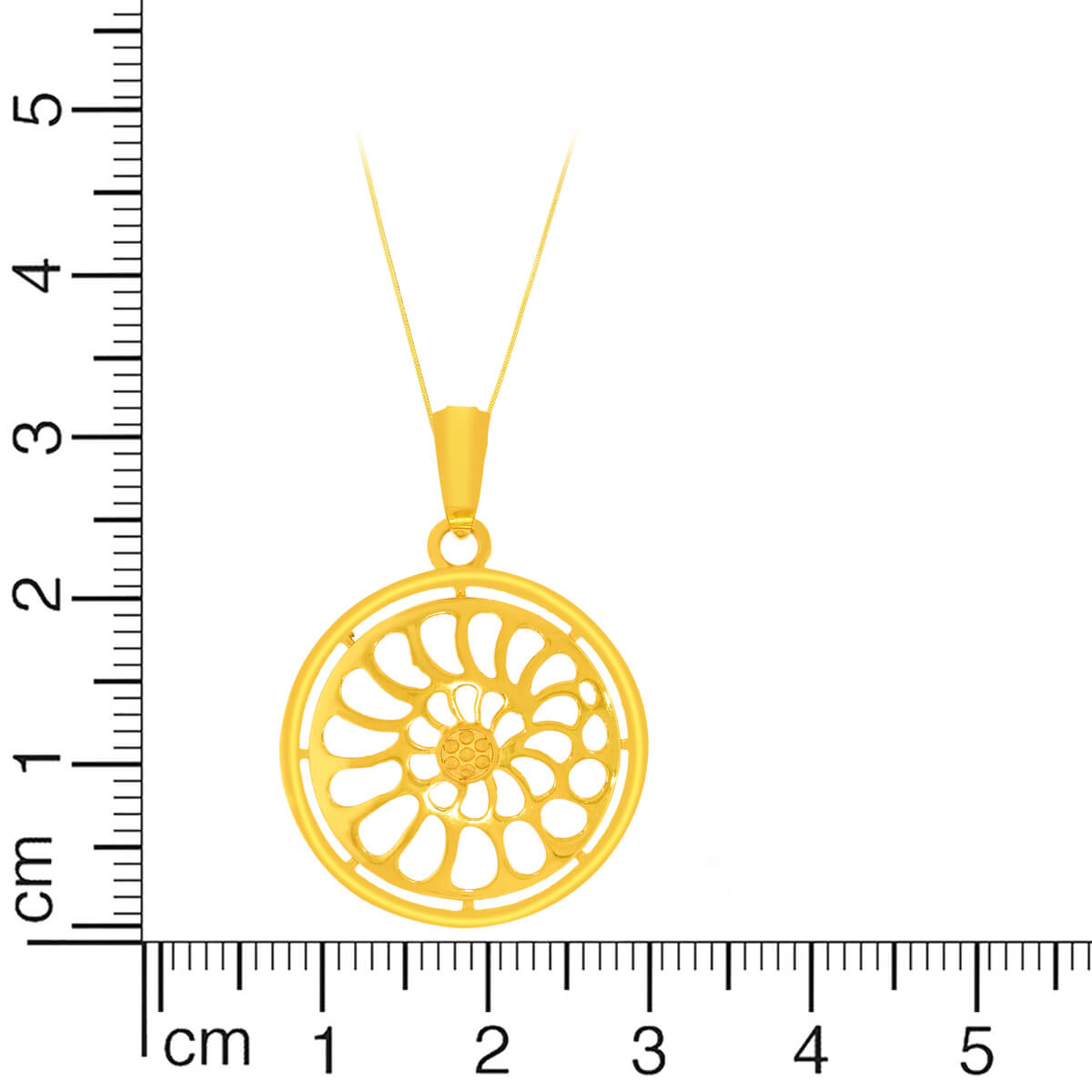 Twirl and Shine Gold Pendant Set
