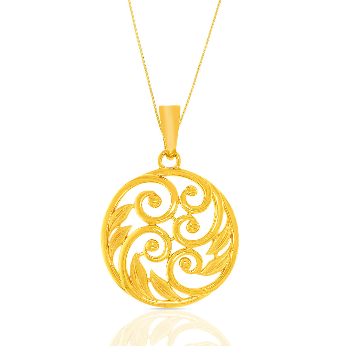 Enigmatic Charm Gold Pendant Set