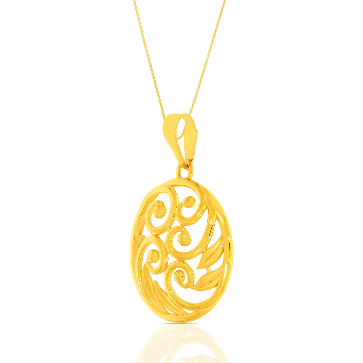 Enigmatic Charm Gold Pendant Set