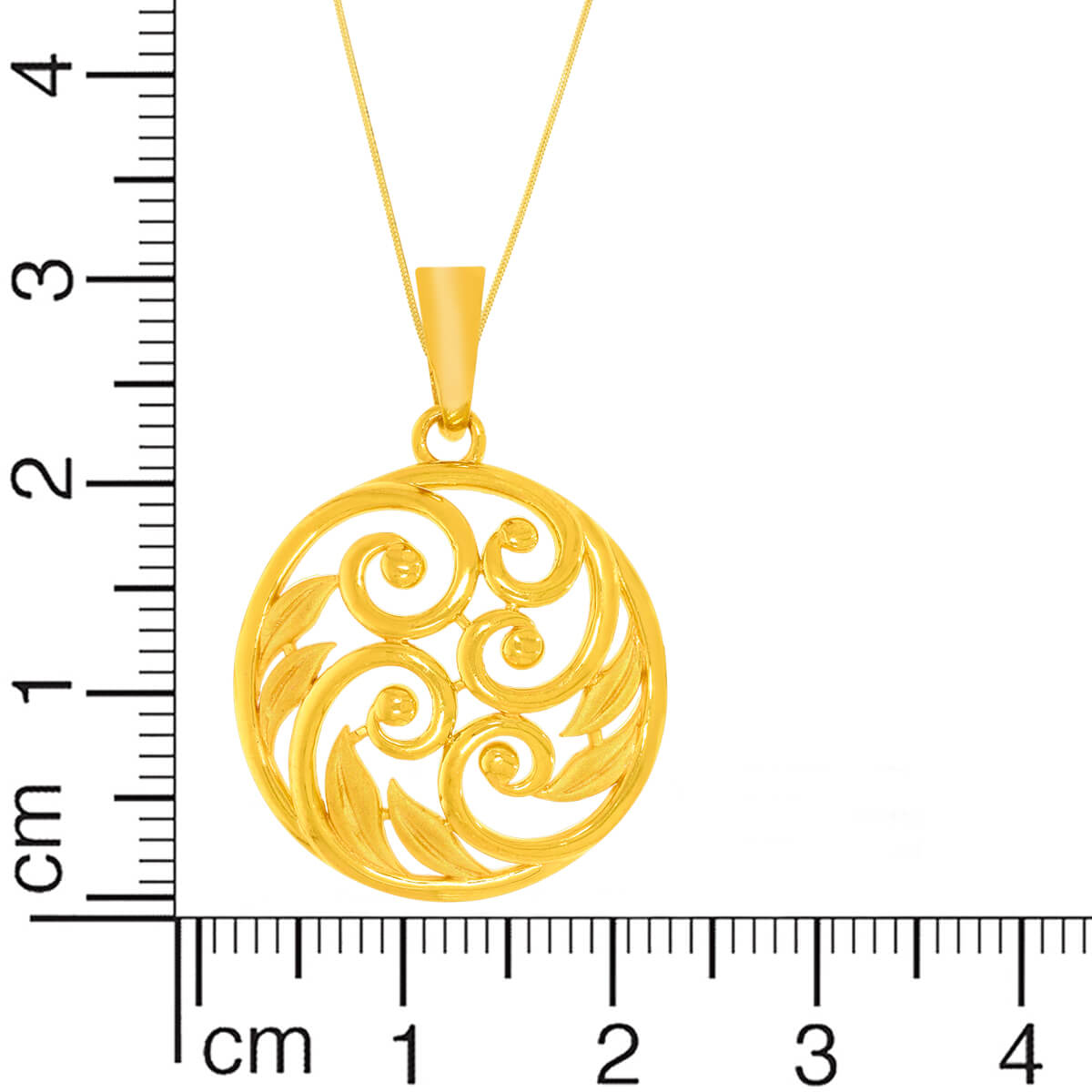 Enigmatic Charm Gold Pendant Set