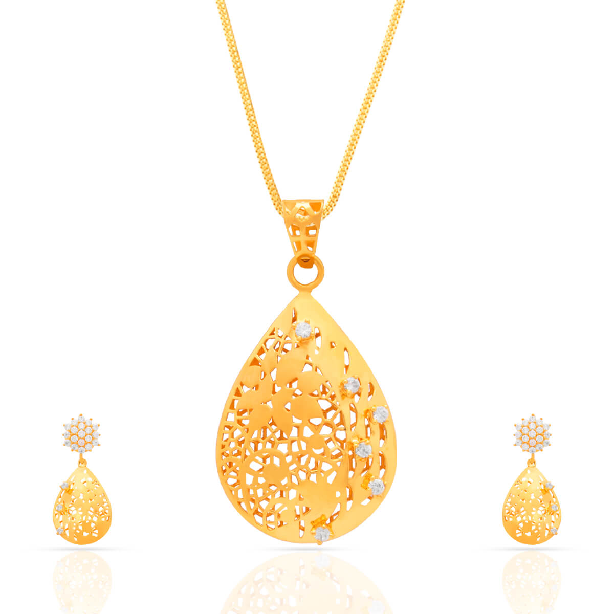 Mystic Radiance Gold Pendant Set