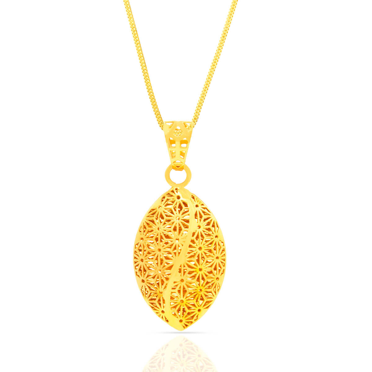 Splendid Charm Gold Pendant Set