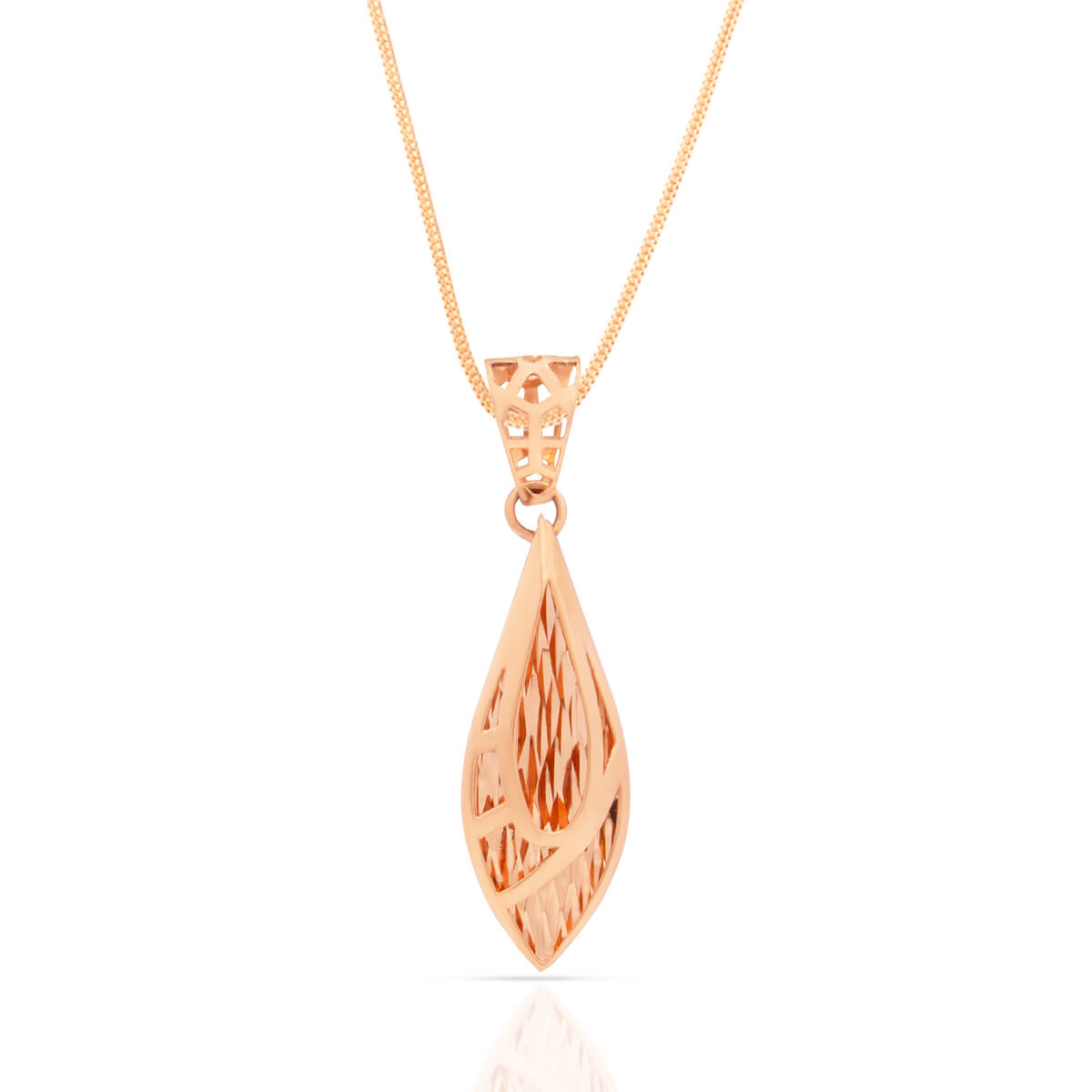 Chic Charming Rose Gold Pendant Set