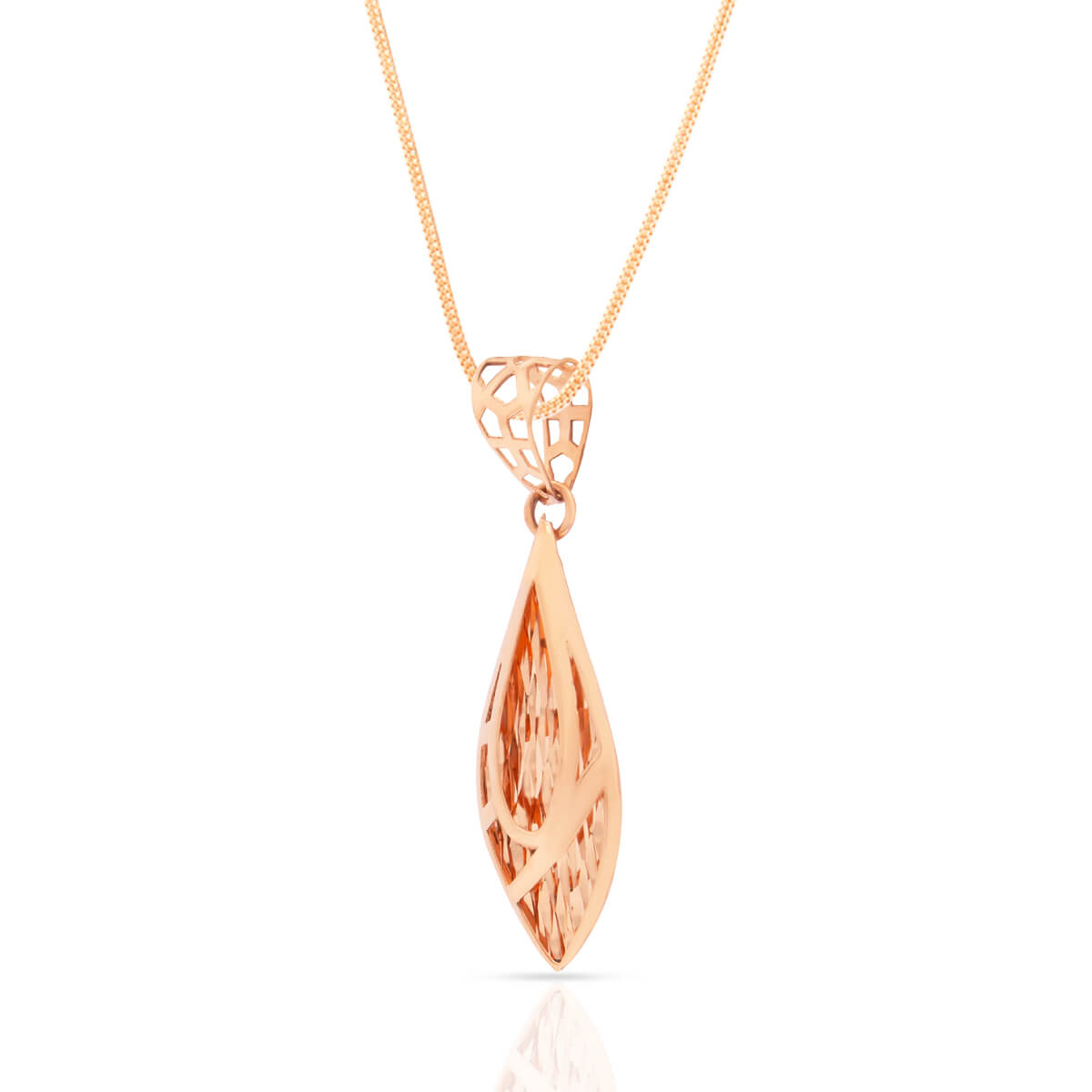 Chic Charming Rose Gold Pendant Set