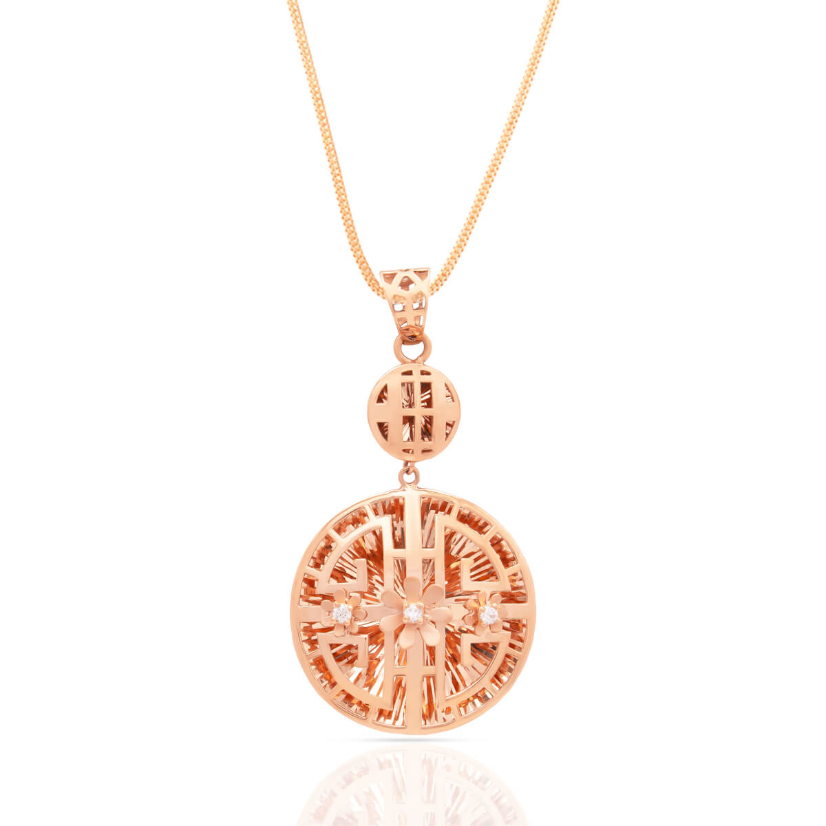 Enigmatic Vibrance Gold Pendant Set