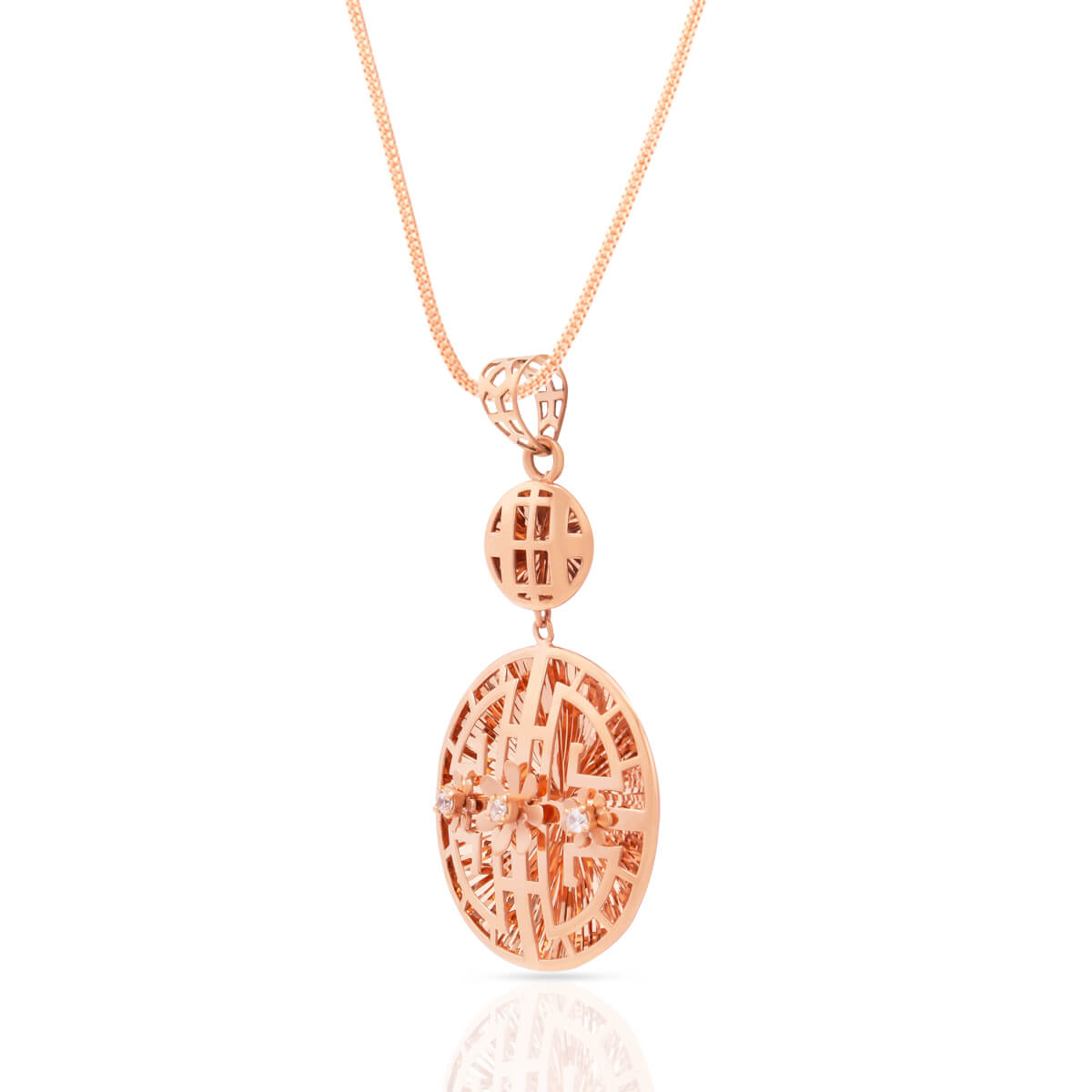 Enigmatic Vibrance Gold Pendant Set