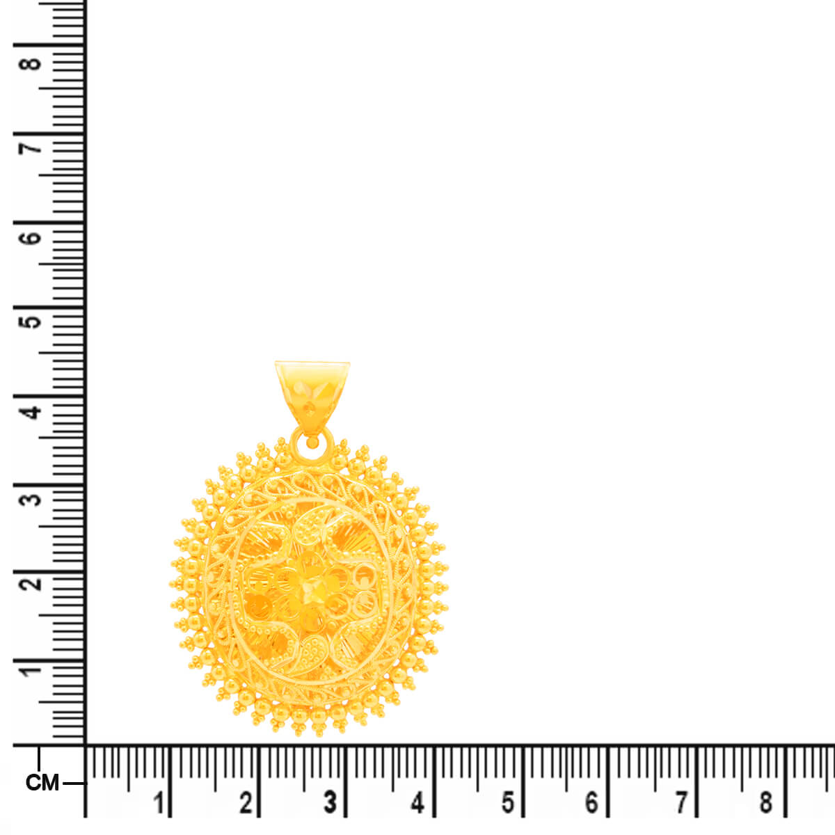 Classic Regal Radiance Gold Pendant Set