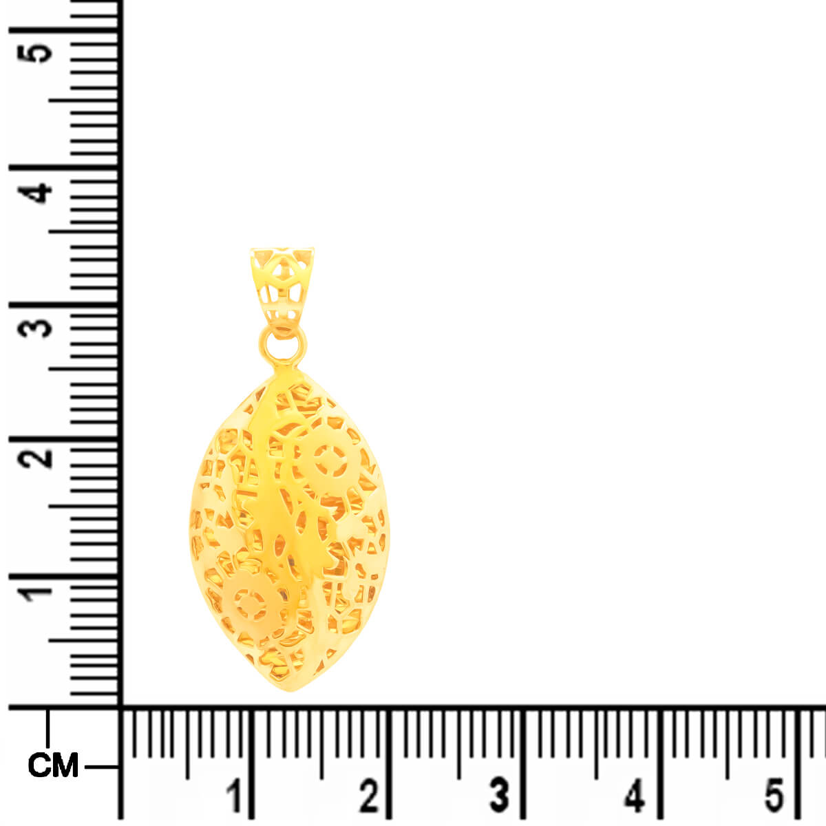 Gracefully Simple Gold Pendant Set