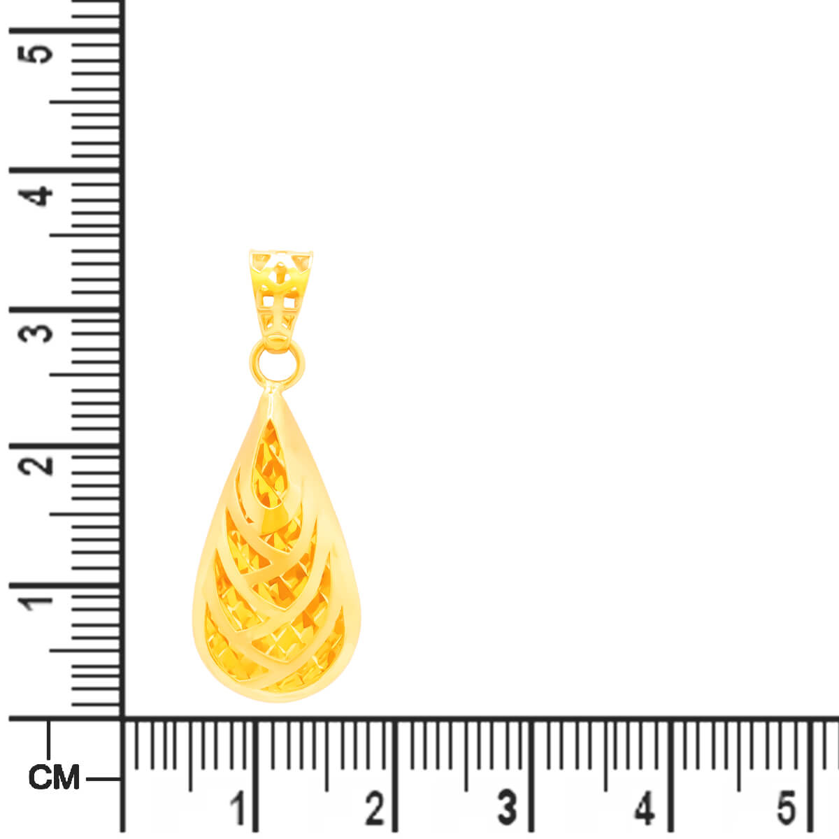Graceful Slender Gold Pendant Set
