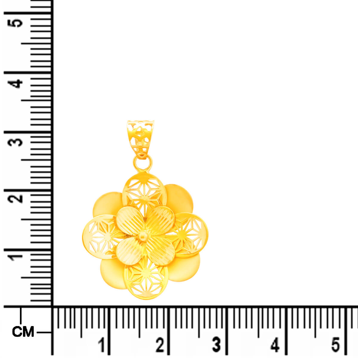 Golden Blossom Grace Pendant Set