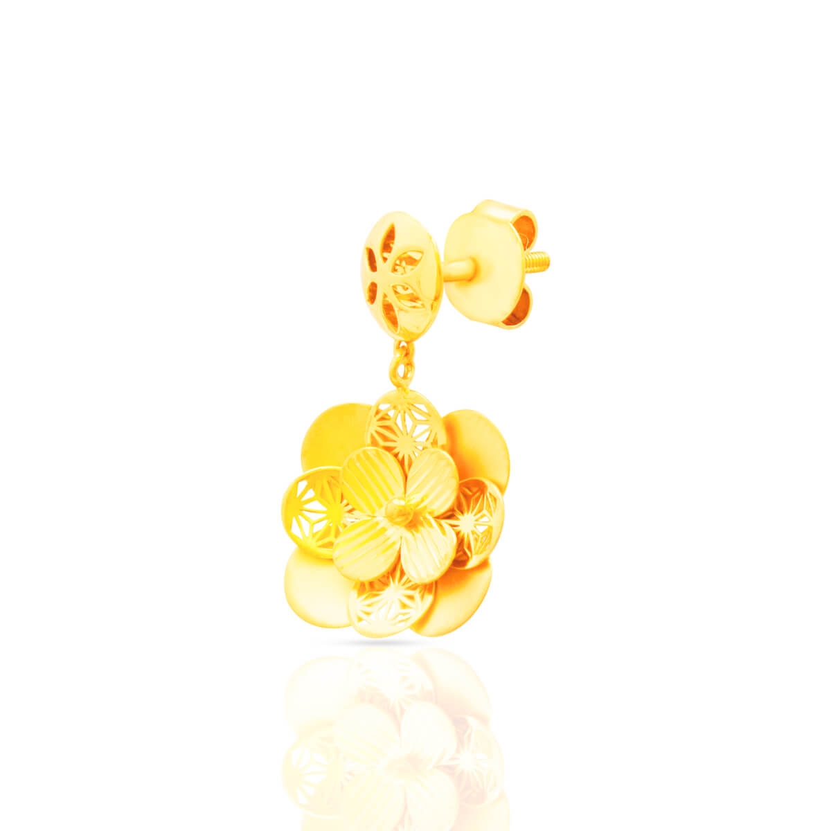 Golden Blossom Grace Pendant Set