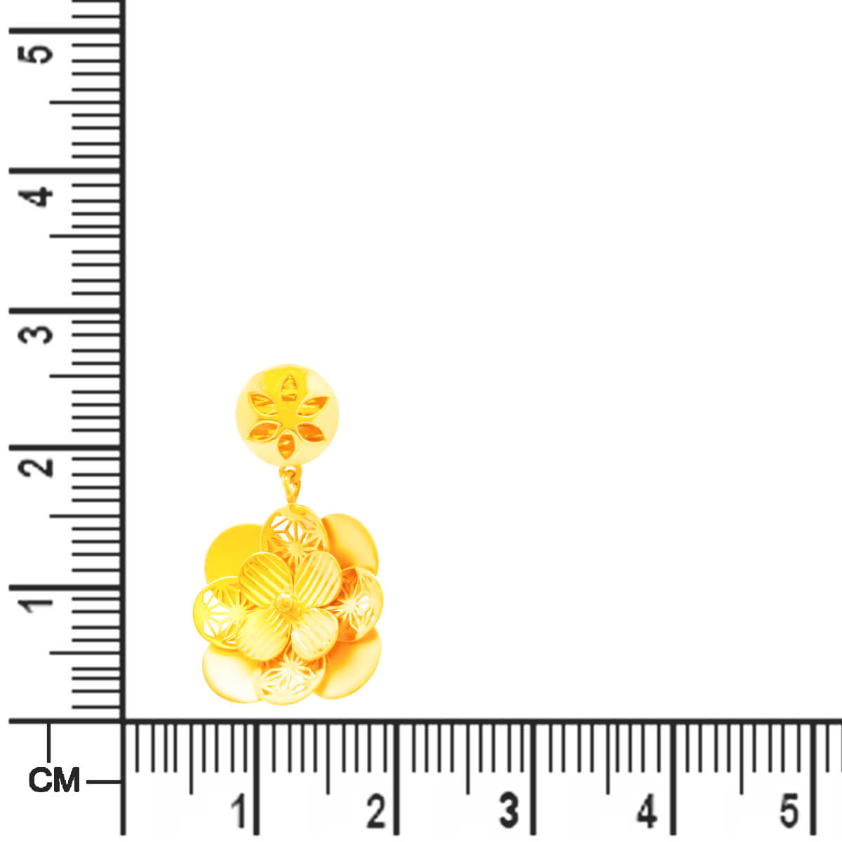 Golden Blossom Grace Pendant Set