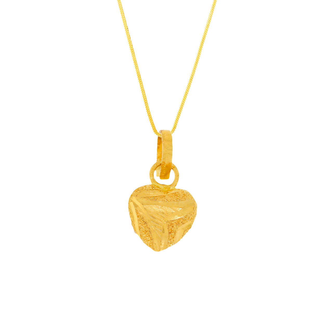 Cheerful Grace Gold Heart Pendant