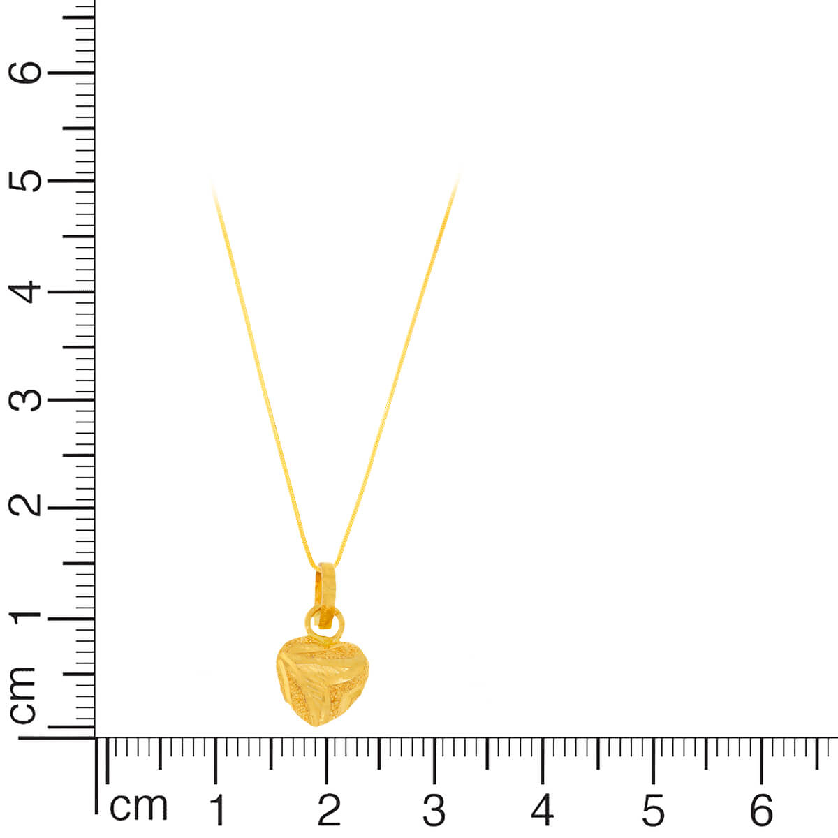 Cheerful Grace Gold Heart Pendant