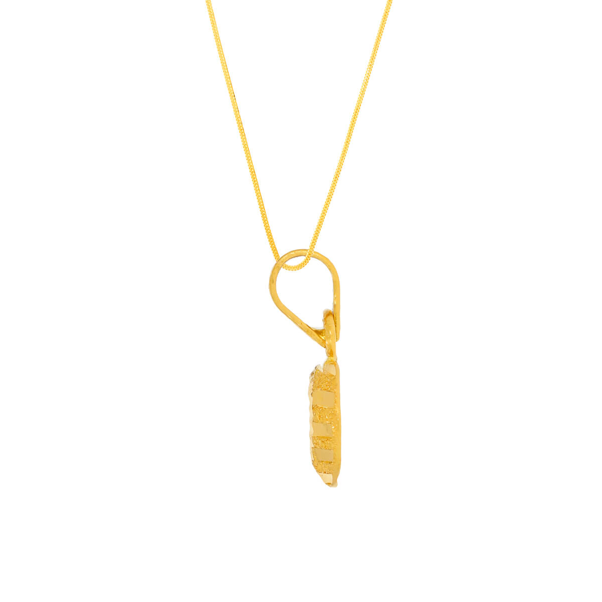 Gentle Radiance Gold Heart Pendant