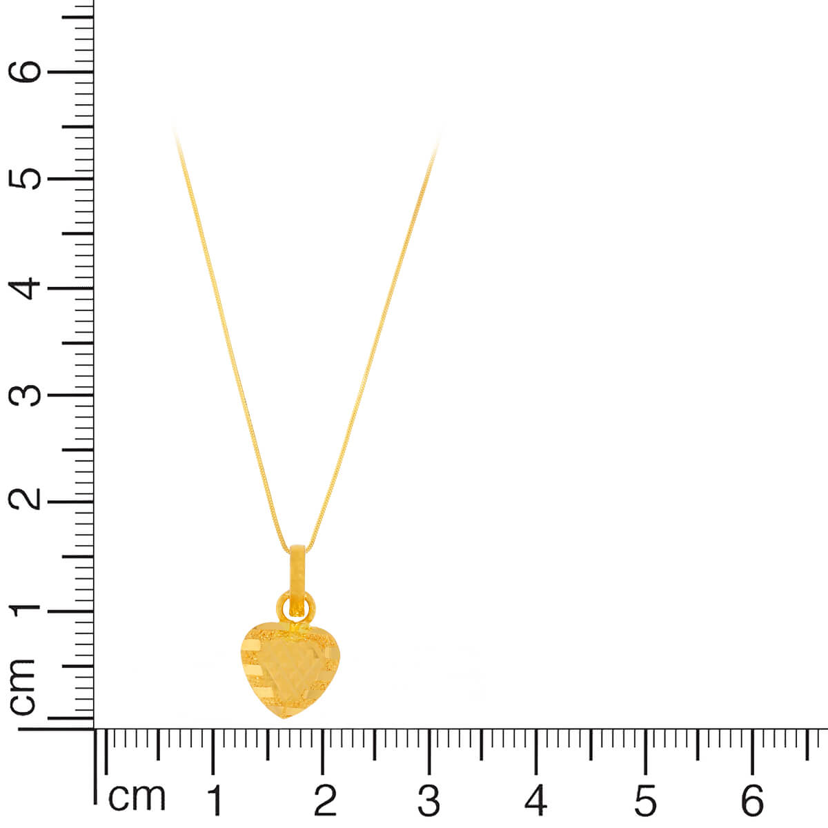 Gentle Radiance Gold Heart Pendant