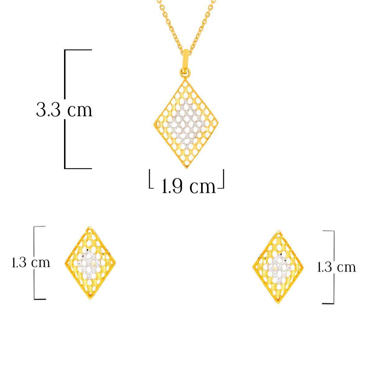 Soft Grace Gold Pendant Set