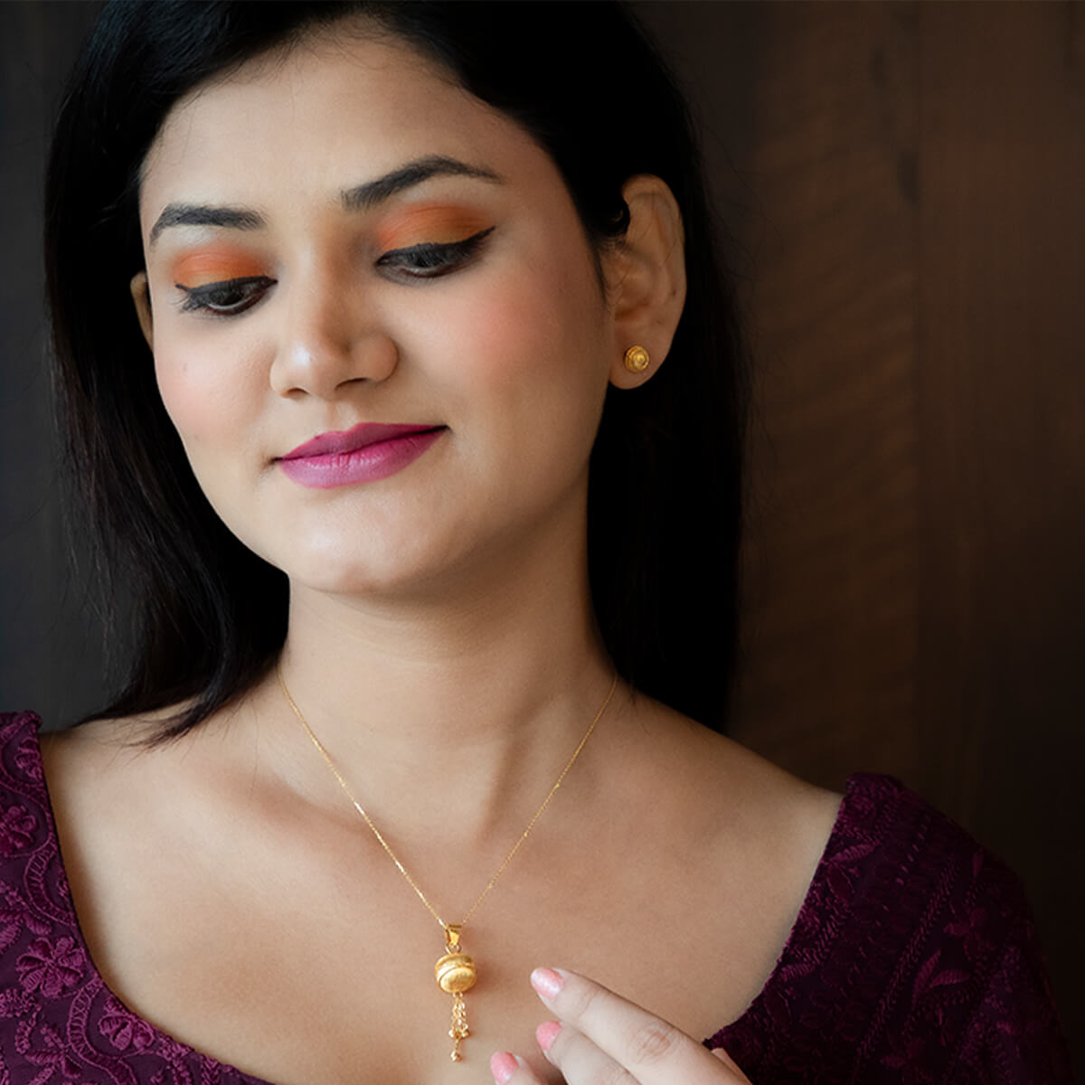 Simply Charming Gold Pendant Set