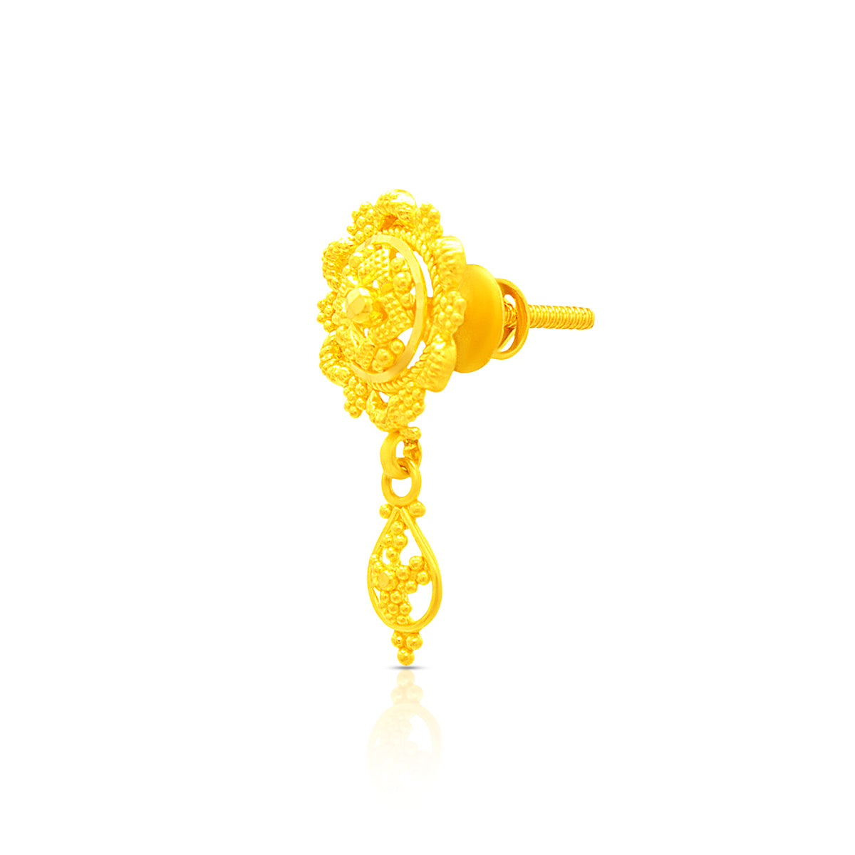 Luminous Bloom 22K Gold Pendant Set