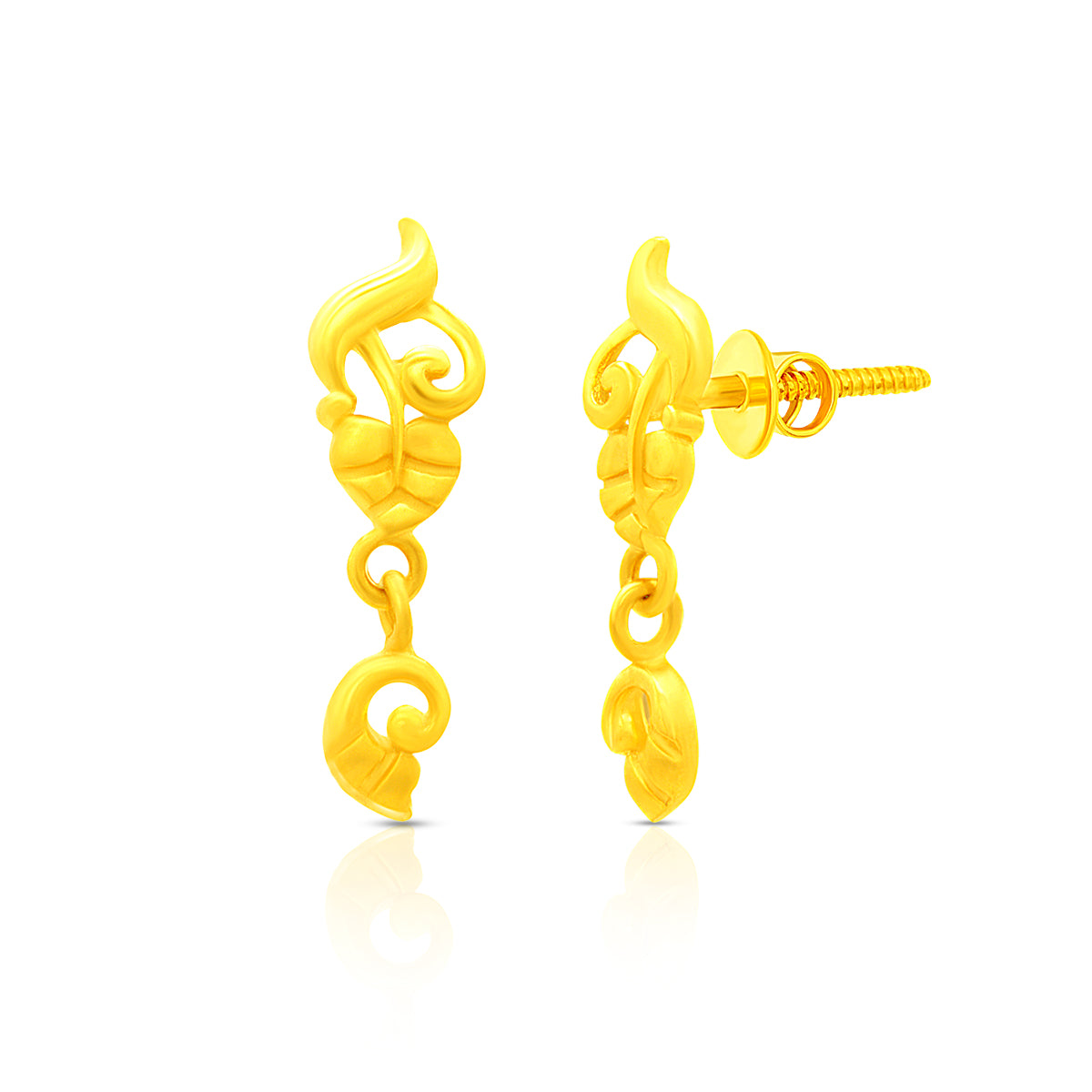 Luxurious Riveting 22K Gold Pendant Set