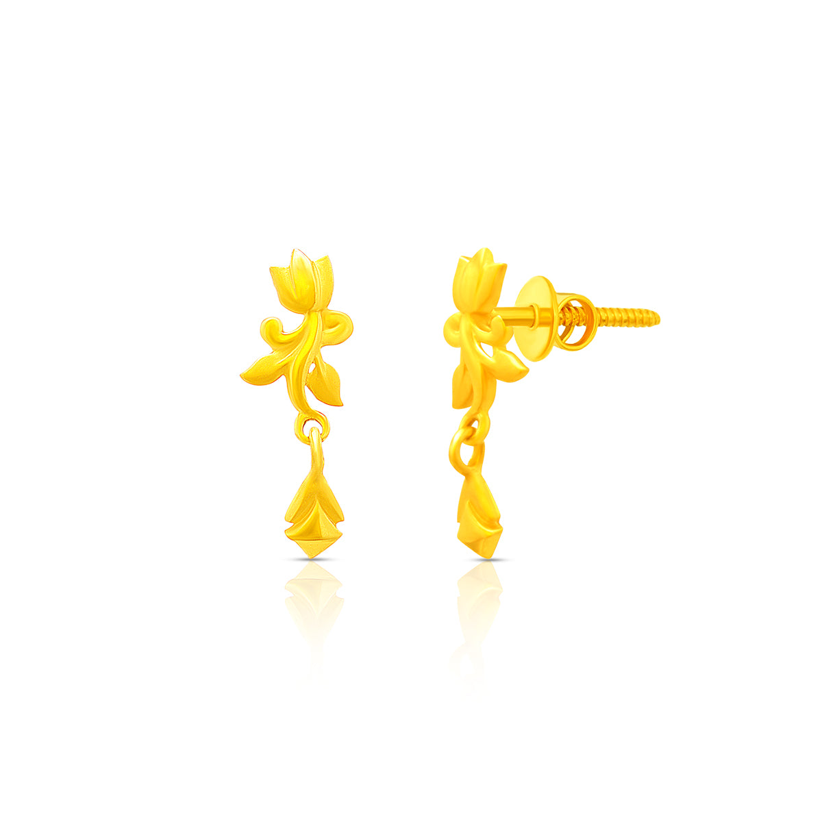 Glowing Blossom 22K Gold Pendant Set