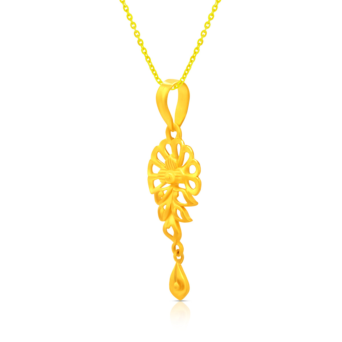 Blooming Charm 22K Gold Pendant Set