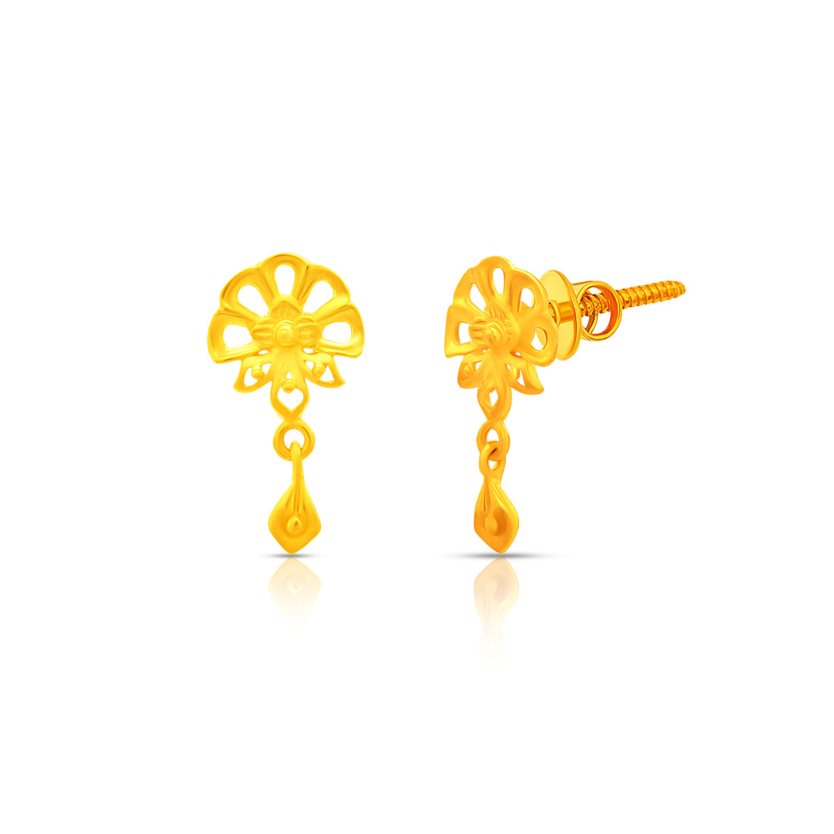 Blooming Charm 22K Gold Pendant Set