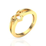 Sophisticated Shine Gold Ring for Women