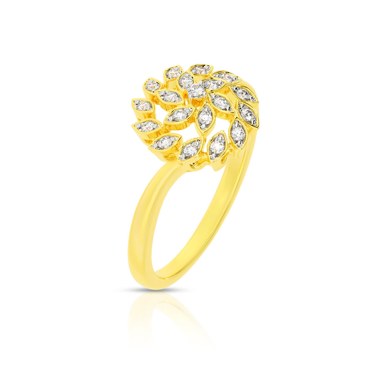 14K Enchanting Blossom Gold Women Ring