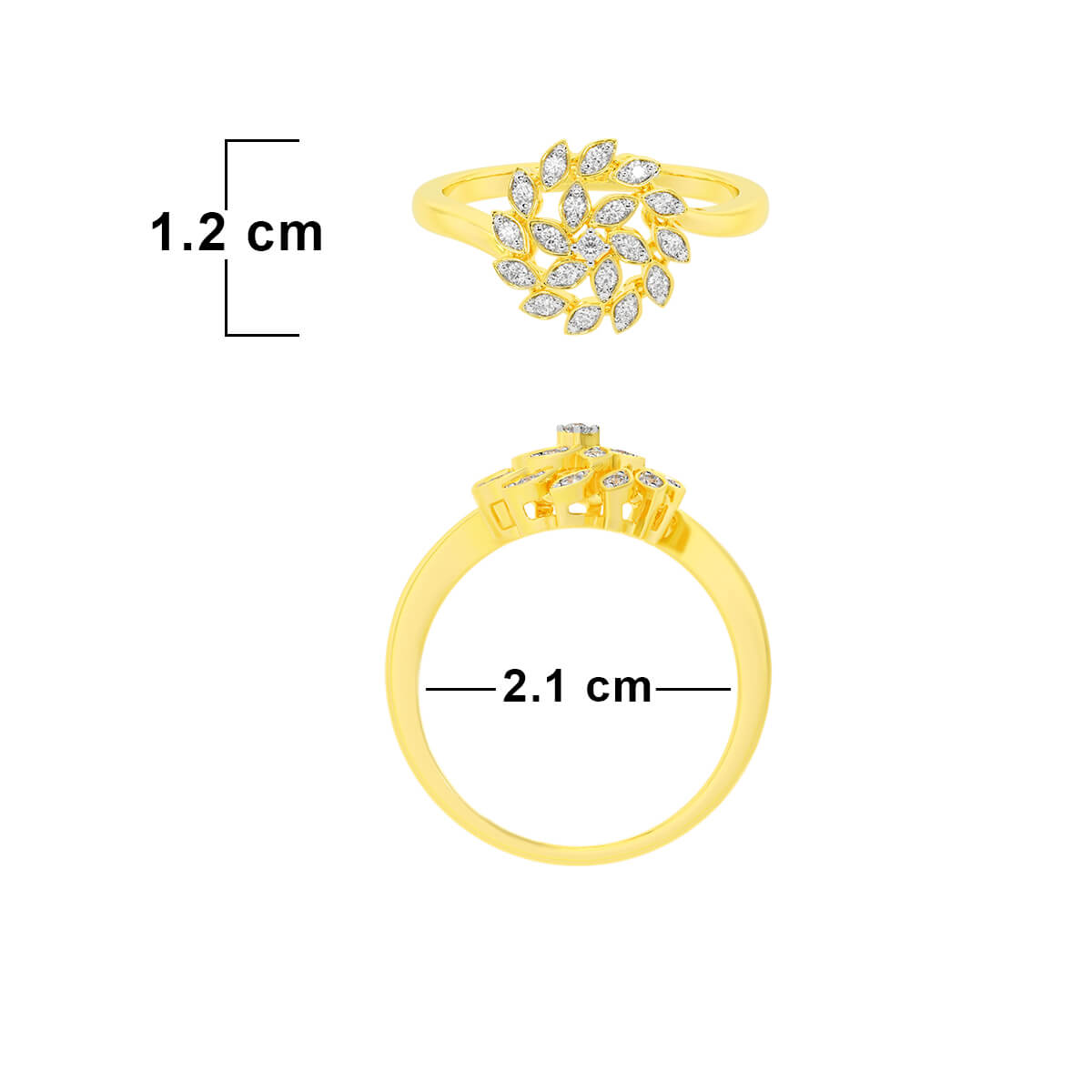 14K Enchanting Blossom Gold Women Ring